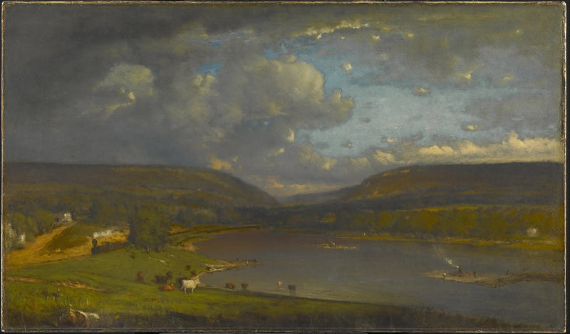 Delaware-joen rannalla - George Inness