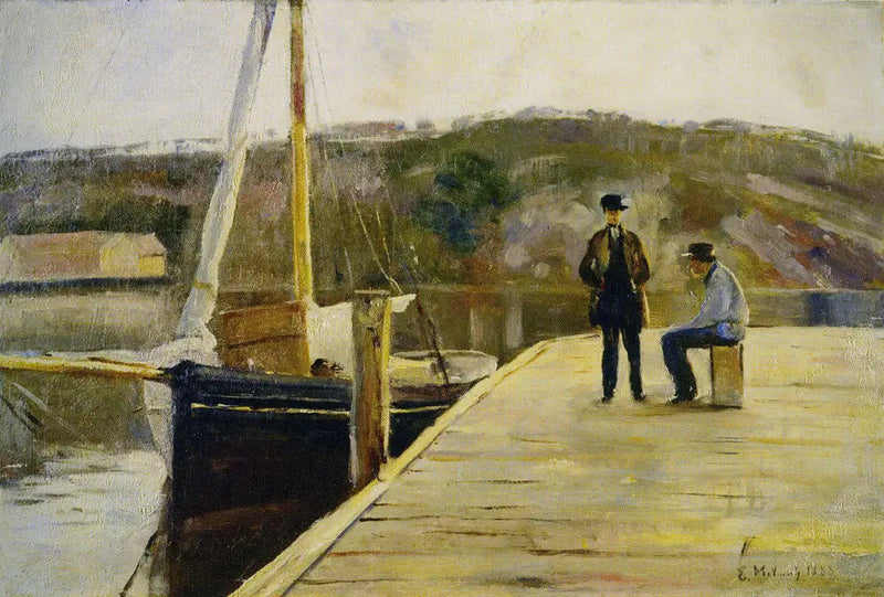 Laivaterminaalilla - Edvard Munch