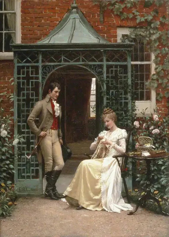 Kynnysllä - Edmund Blair Leighton