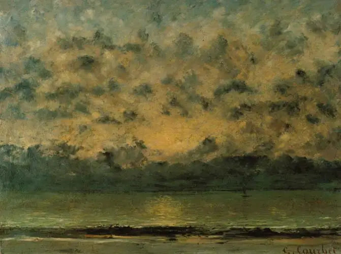 Genevenjärven rannalla - Gustave Courbet