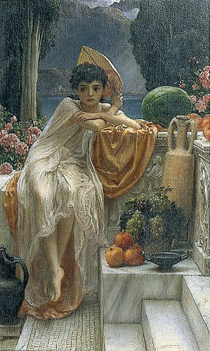 Temppelin portailla - Edward Poynter