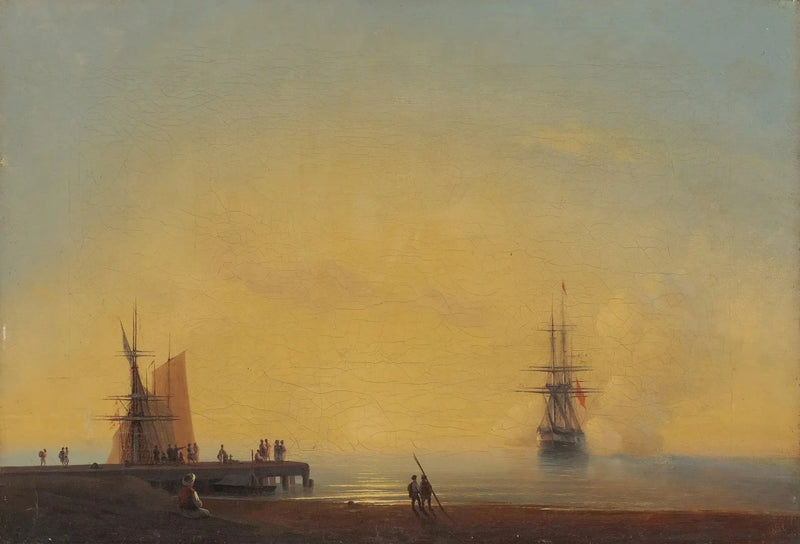 Tielleillä, iltaisin - Ivan Aïvazovski