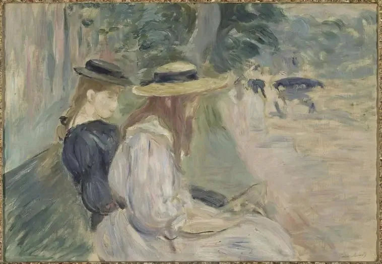 Puistopenkillä Boulognen metsässä - Berthe Morisot