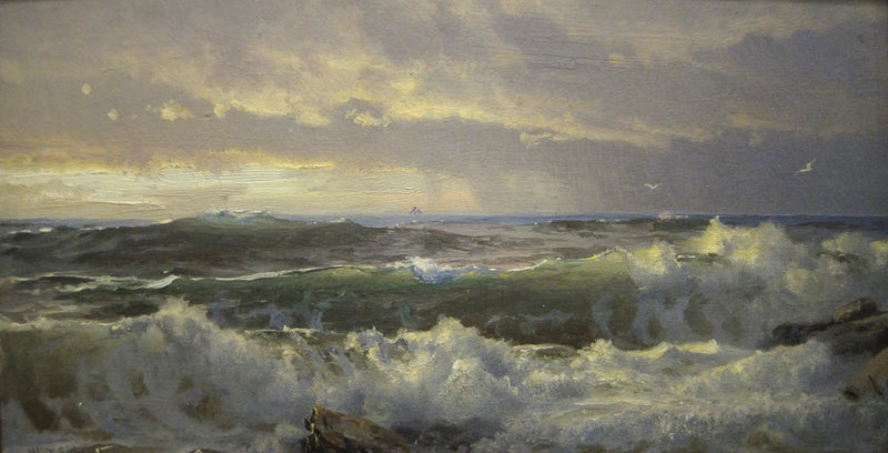 Surffausta kallioilla - William Trost Richards