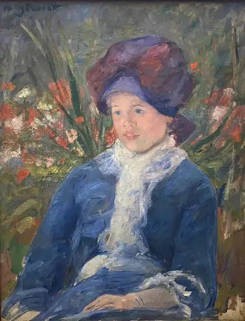 Susan istuu puutarhassa - Mary Cassatt