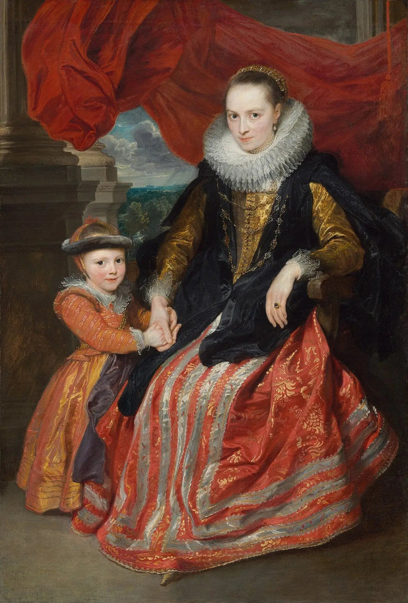 Susanna Fourment ja hänen tyttärensä - Antoine van Dyck