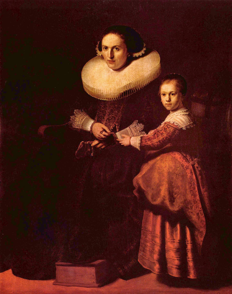 Susanna van Collenin ja hänen tyttärensä Annan muotokuvat - Rembrandt