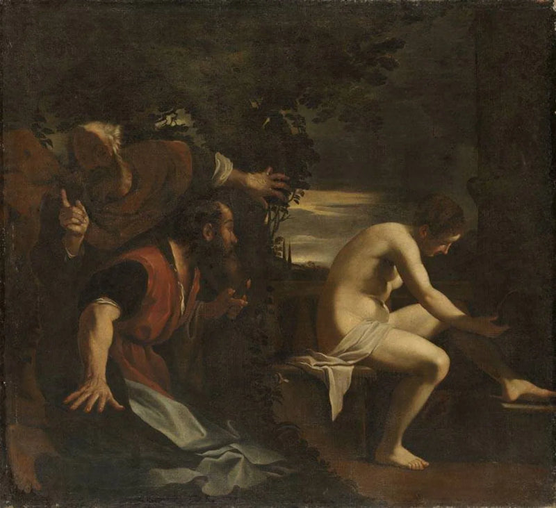 Suzanne ja vanhukset. - Guercino