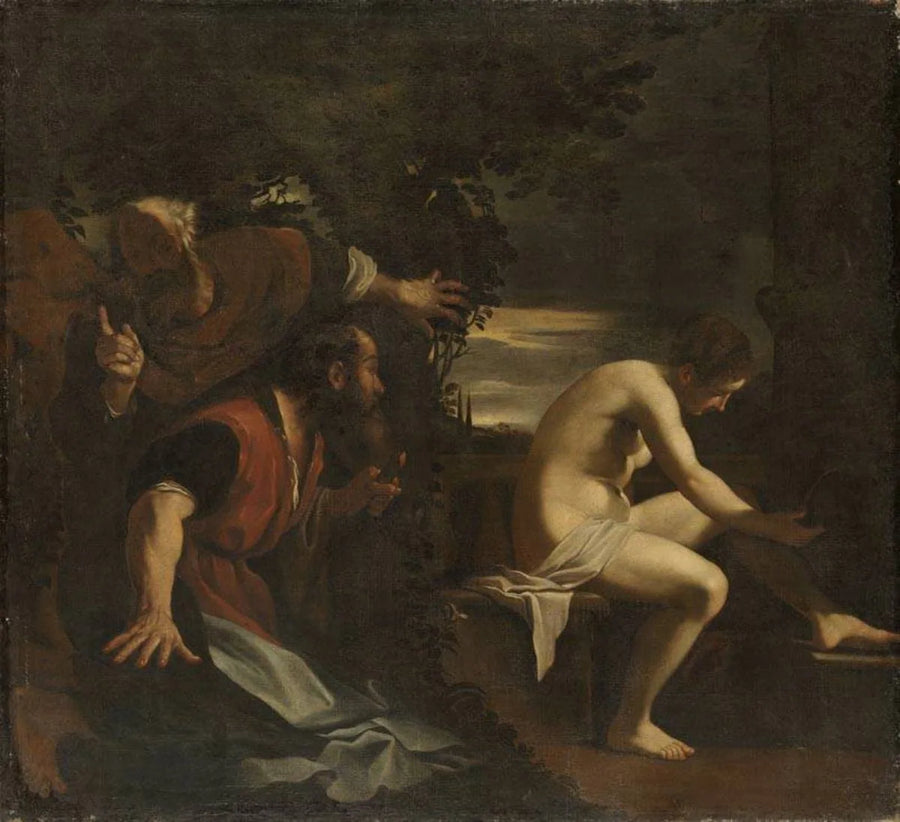 Suzanne ja vanhukset. - Guercino