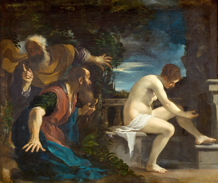 Suzanne ja vanhukset. - Guercino