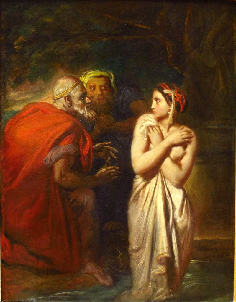 Suzanne ja vanhukset - Théodore Chassériau