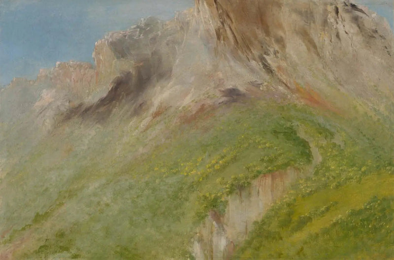 Ta-wa-que-nah, tai Rocky Mountains, lähellä Comanche-kylää - George Catlin