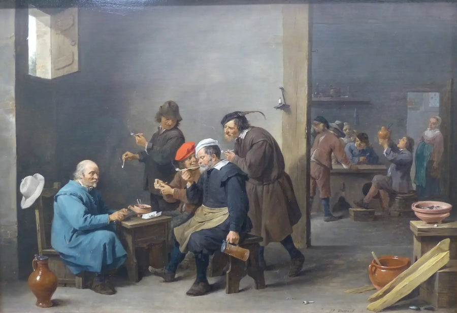 Tabagie - "Mies valkoisessa hatussa" - David Teniers nuorempi