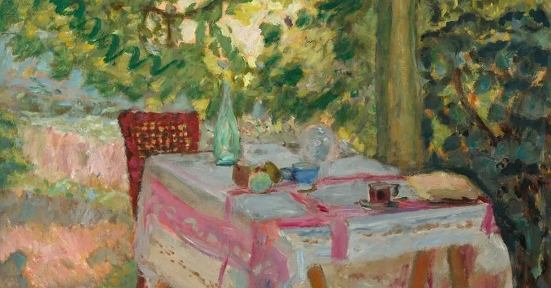 Pöytä katettuna puutarhassa - Pierre Bonnard