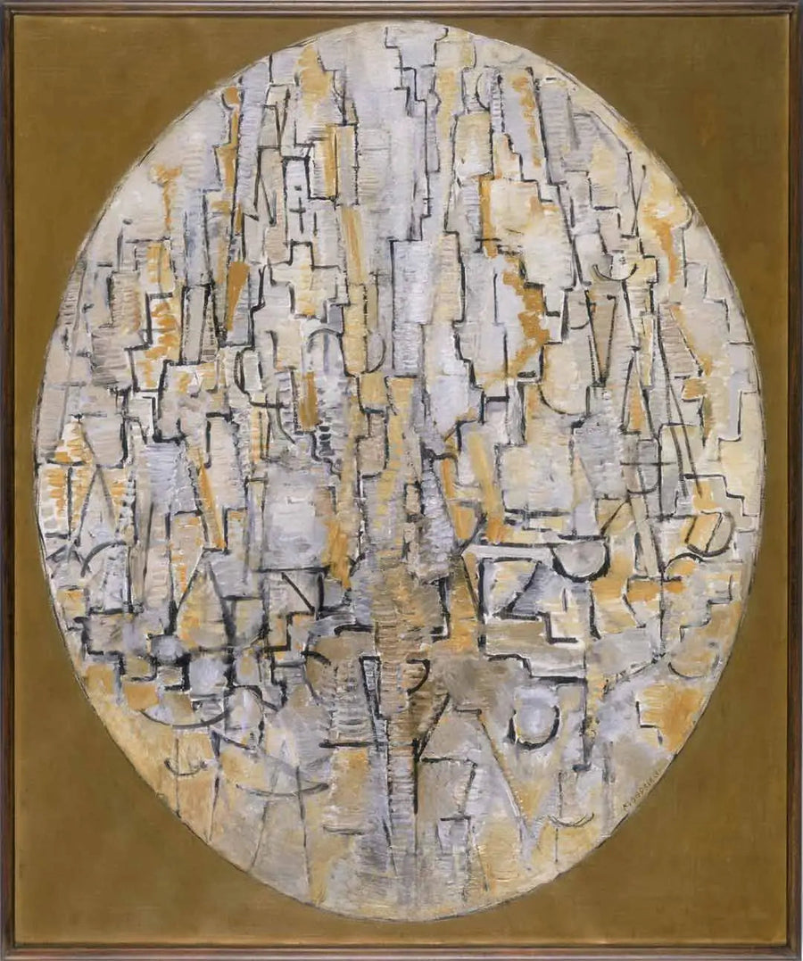 Taulu nro 3: Koostumus ovaalissa - Piet Mondrian