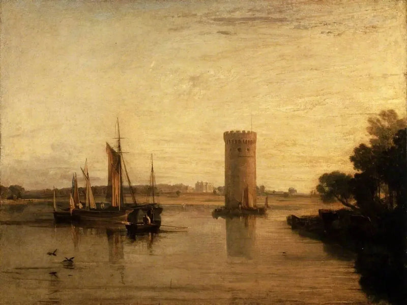 Tabley, Cheshire, Sir J.F. Leicesterin, Bart.: Rauhallinen Aamu - J. M. W. Turner