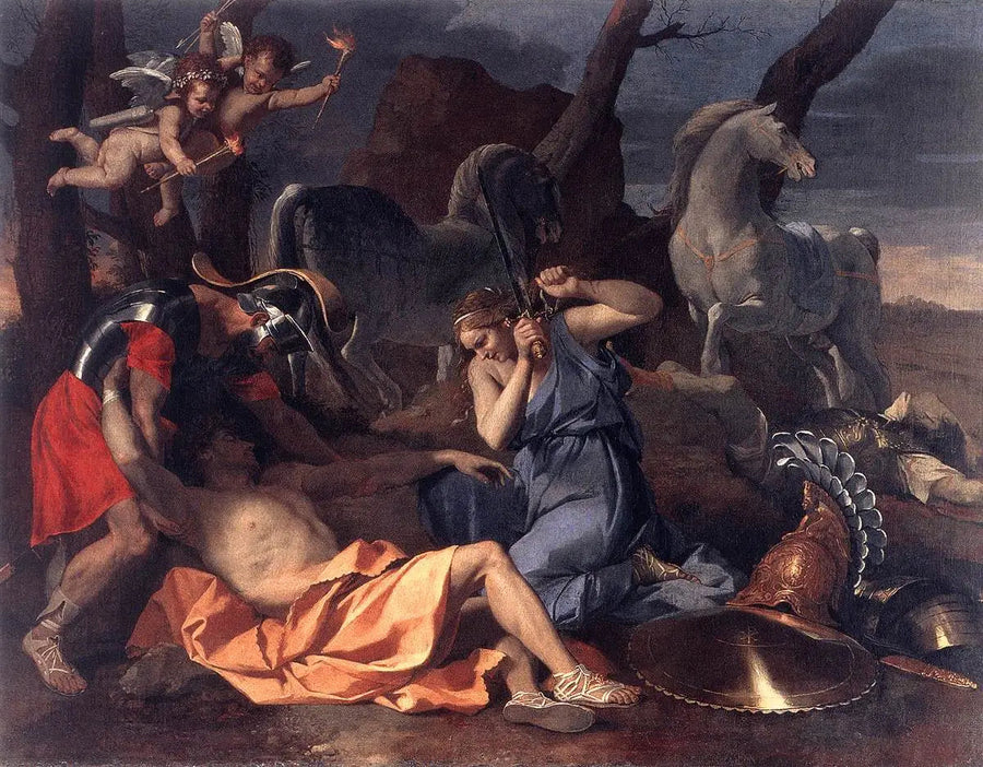 Tancrède ja Herminie - Nicolas Poussin