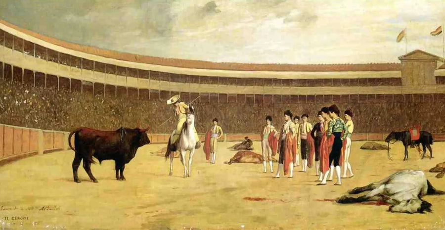 Härkä ja picador - Jean-Léon Gérôme