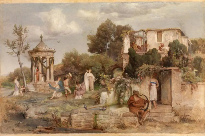 roomalainen viinikellari - Arnold Böcklin