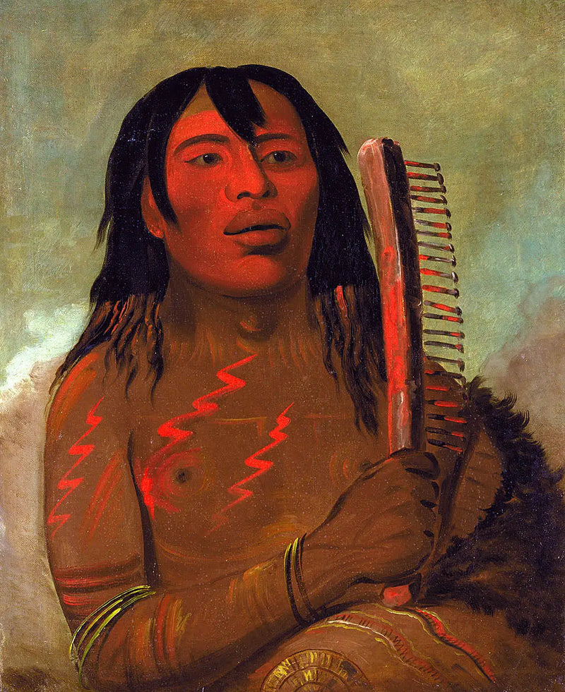 Tcha-dés-sa-ko-máh-pee, karhun lapsi - George Catlin