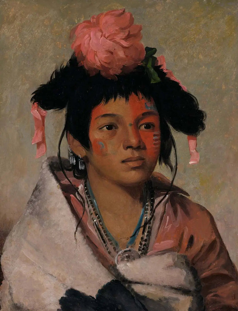 Tcha-káuk-o-ko-máaugh, suuri päällikkö, poika - George Catlin