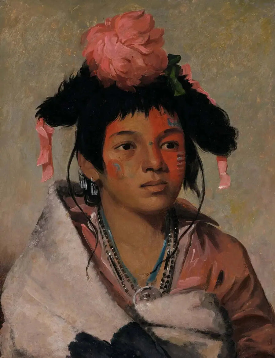 Tcha-káuk-o-ko-máaugh, suuri päällikkö, poika - George Catlin