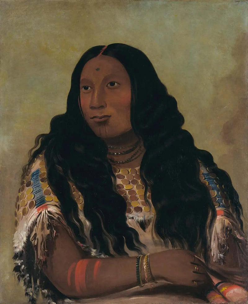 Tchón-su-móns-ka, Hiekkaranta, kauppiaan François Chardonin puoliso - George Catlin
