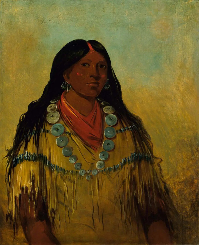 Tchow-ee-pút-o-kaw, nainen - George Catlin