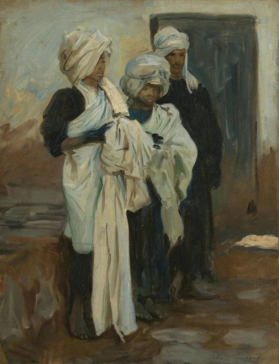 Egyptiläiset indigo-värjääjät - John Singer Sargent