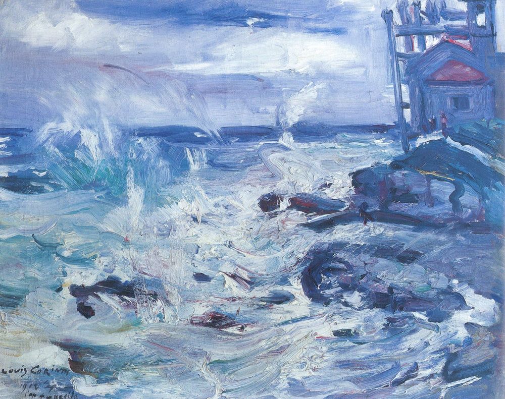Tempête au large du cap Ampeglio - Lovis Corinth image 1 copie de tableau peinte à la main