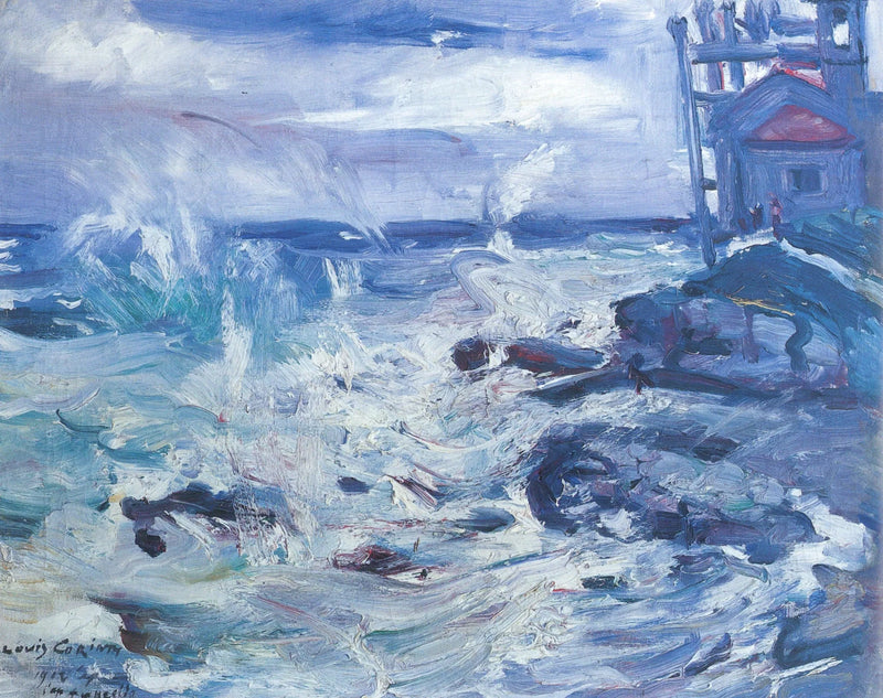 Myrsky Cape Ampeglion edustalla - Lovis Corinth