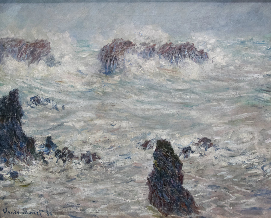 Myrsky Belle-Îlen rannikolla - Claude Monet
