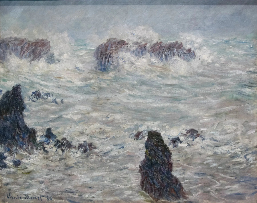 Myrsky, Belle-Ilen rannat - Claude Monet