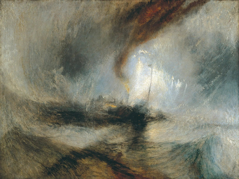 Lumimyrsky merellä - J. M. W. Turner