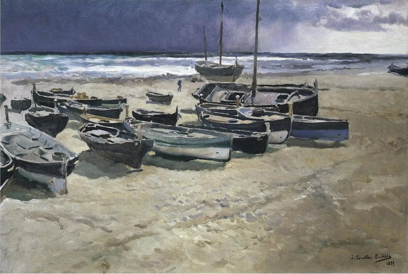 Lähestyvä myrsky, Valencia - Joaquín Sorolla
