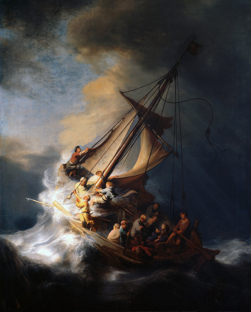 Myrsky Galileanjärvellä - Rembrandt