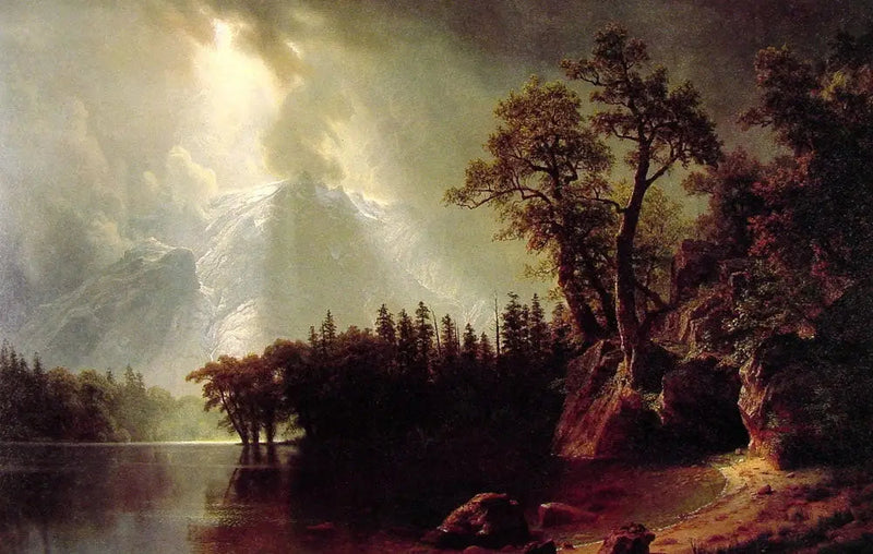 Ohimenevä myrsky Sierra Nevadan yli - Albert Bierstadt