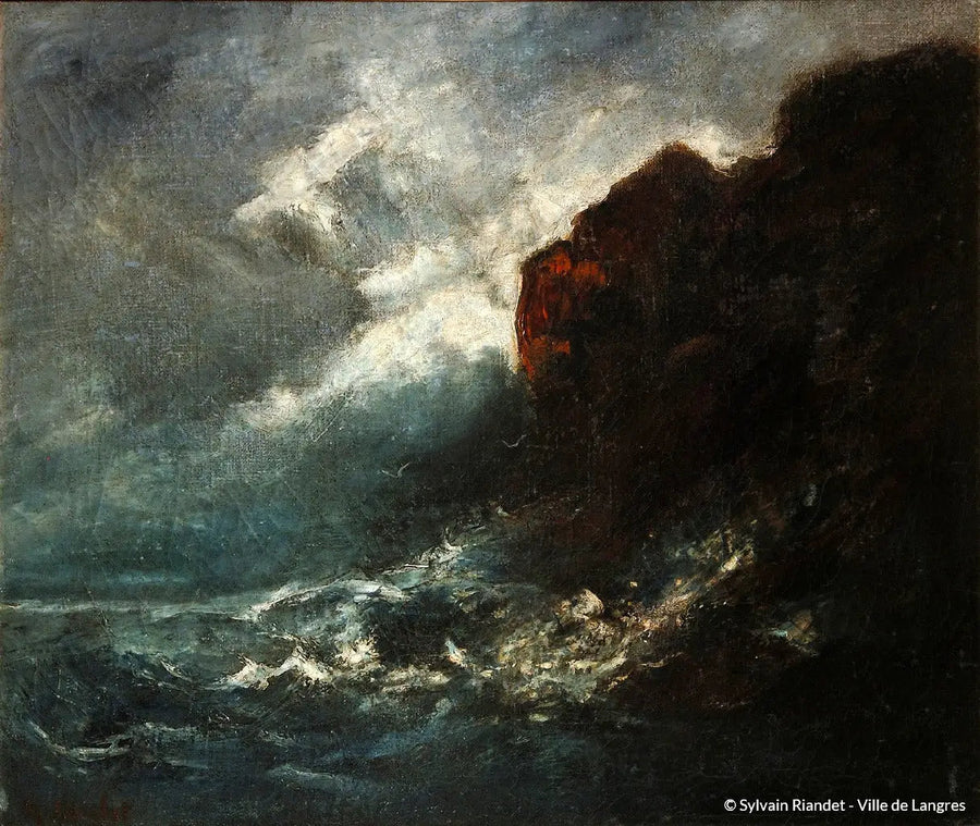 Myrsky merellä - Gustave Courbet