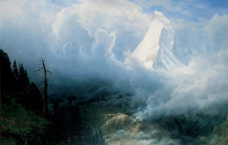Myrsky Cervinin yllä - Albert Bierstadt