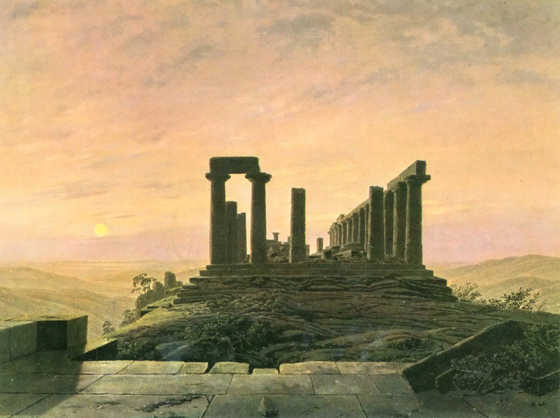 Juno-temppeli Agrigentossa - Caspar David Friedrich