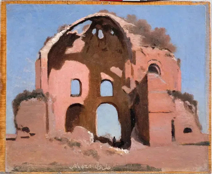 Minervan lääketieteellinen temppeli lähellä Roomaa - Jean-Baptiste Camille Corot