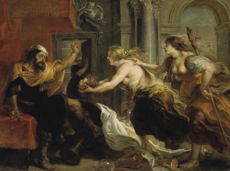 Térée kohtaa poikansa Ityksen pään - Peter Paul Rubens