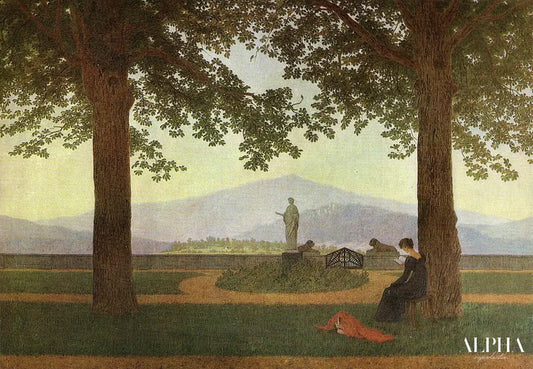 Terrasse de jardin - Caspar David Friedrich - Reproductions de tableaux et peintures haut de gamme