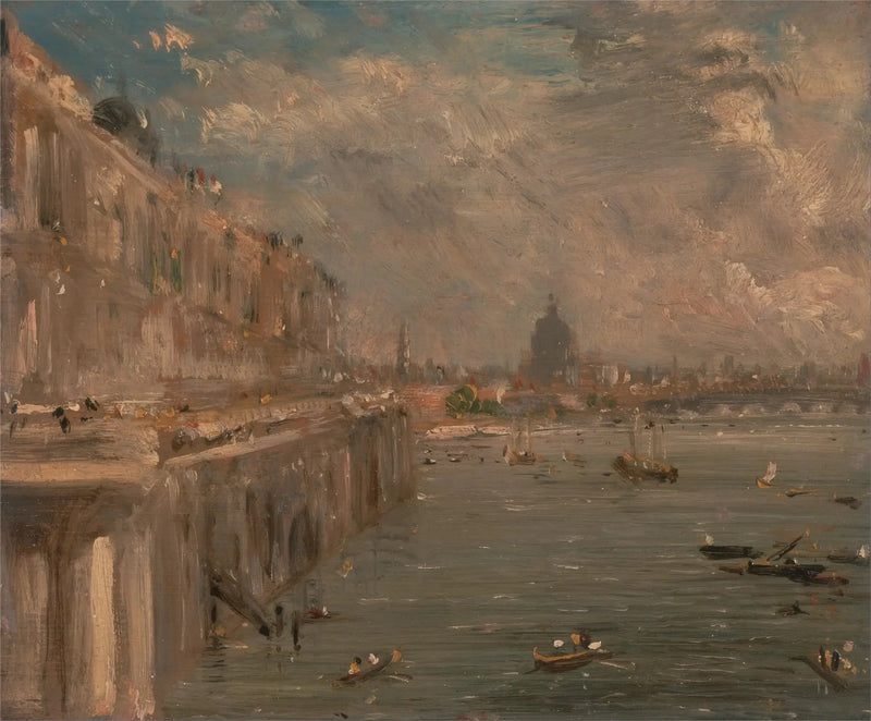 Somerset House -terassi Waterloo-sillalta - John Constable