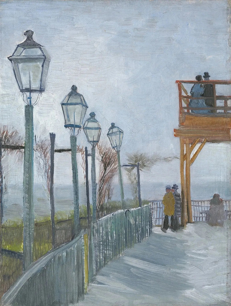 Blute-Fin myllyn terassi ja observatorio, Montmartre - Vincent van Gogh