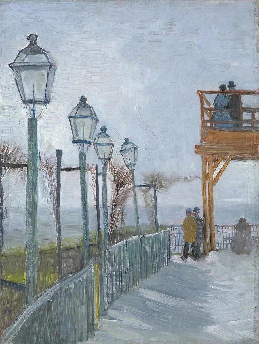 Blute-Fin myllyn terassi ja observatorio, Montmartre - Vincent van Gogh