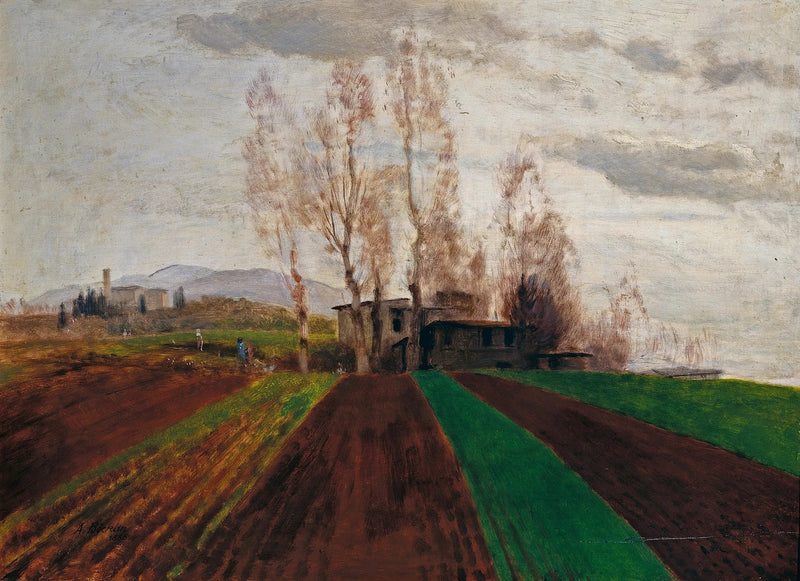 Maatalousmaat varhaiskeväällä / - Arnold Böcklin