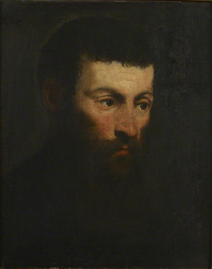 Partaisten miehen pää - Jacopo Tintoretto