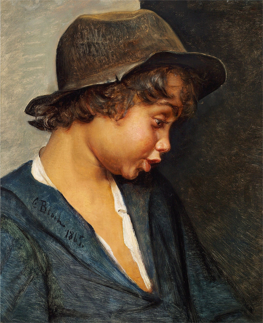 Italialaisen pojan pää - Carl Heinrich Bloch