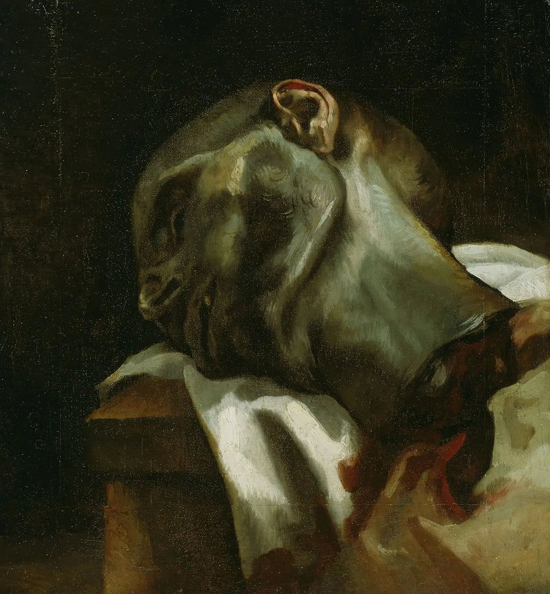 Giljotiinattu miehen pää - Théodore Géricault